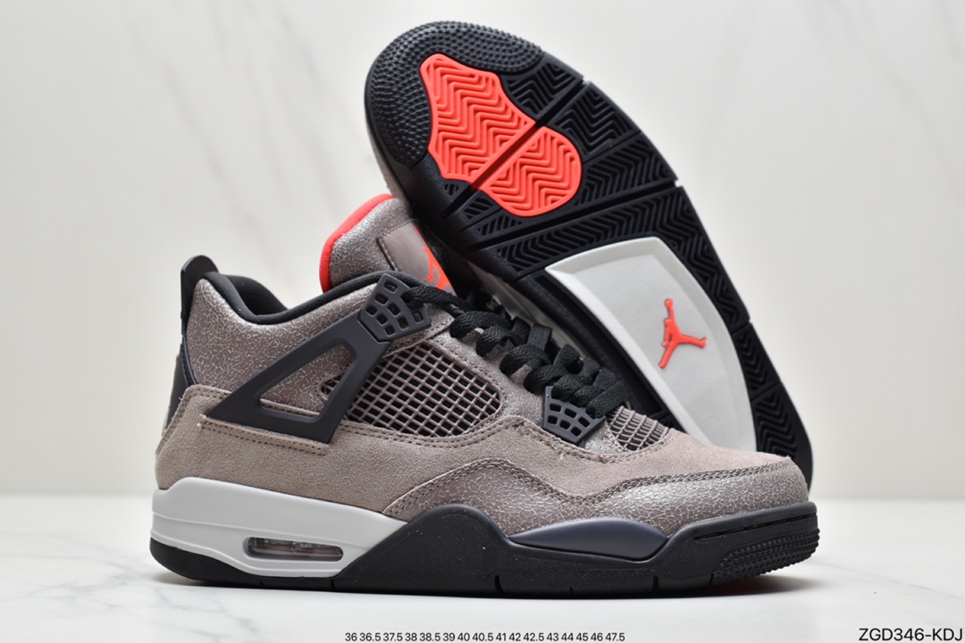 290 乔丹Air Jordan 4 RetroTaupe Haze 黑棕 摩卡 AJ4代中帮复古休闲篮球鞋DB0732-200