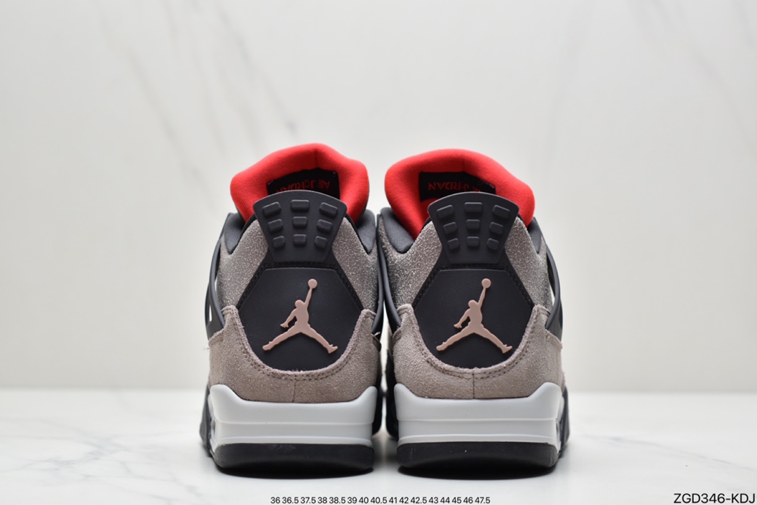290 乔丹Air Jordan 4 RetroTaupe Haze 黑棕 摩卡 AJ4代中帮复古休闲篮球鞋DB0732-200