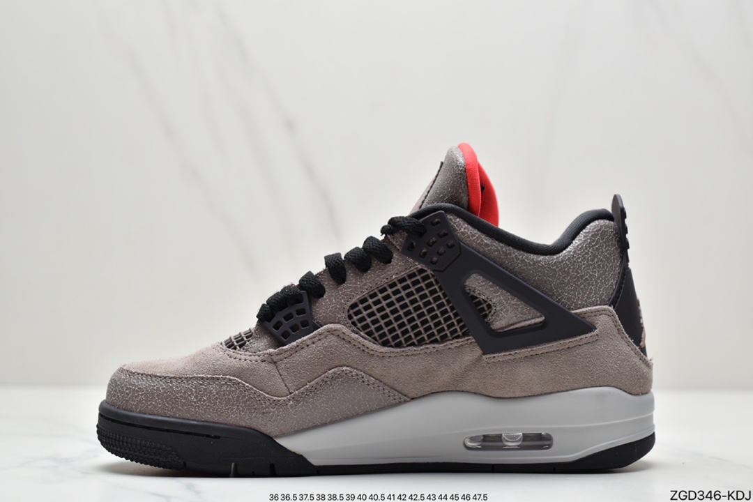 290 乔丹Air Jordan 4 RetroTaupe Haze 黑棕 摩卡 AJ4代中帮复古休闲篮球鞋DB0732-200