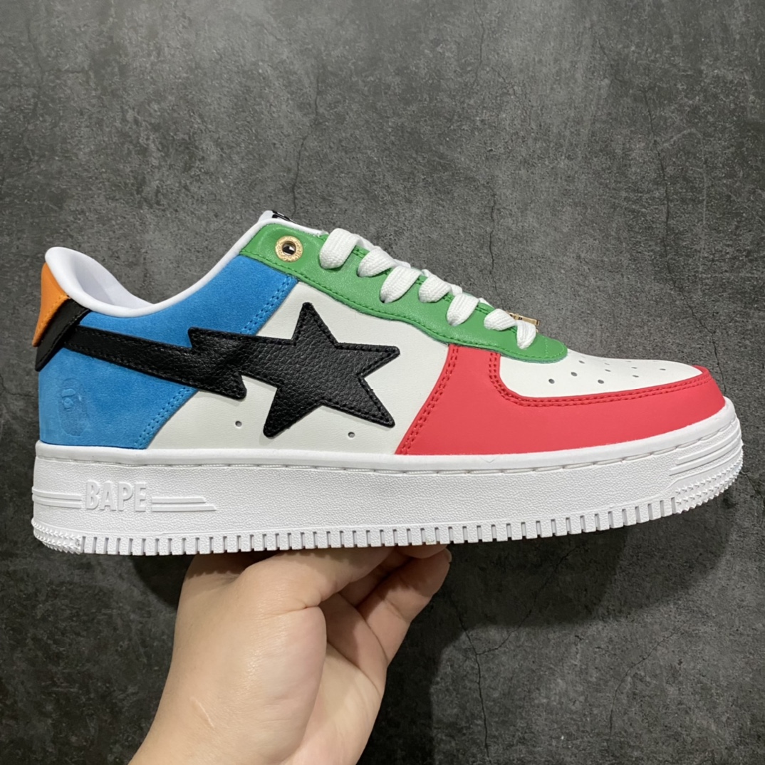 A Bathing Ape安逸猿 BAPE Sta Low 闪星系列低帮经典复古休闲运动板鞋\