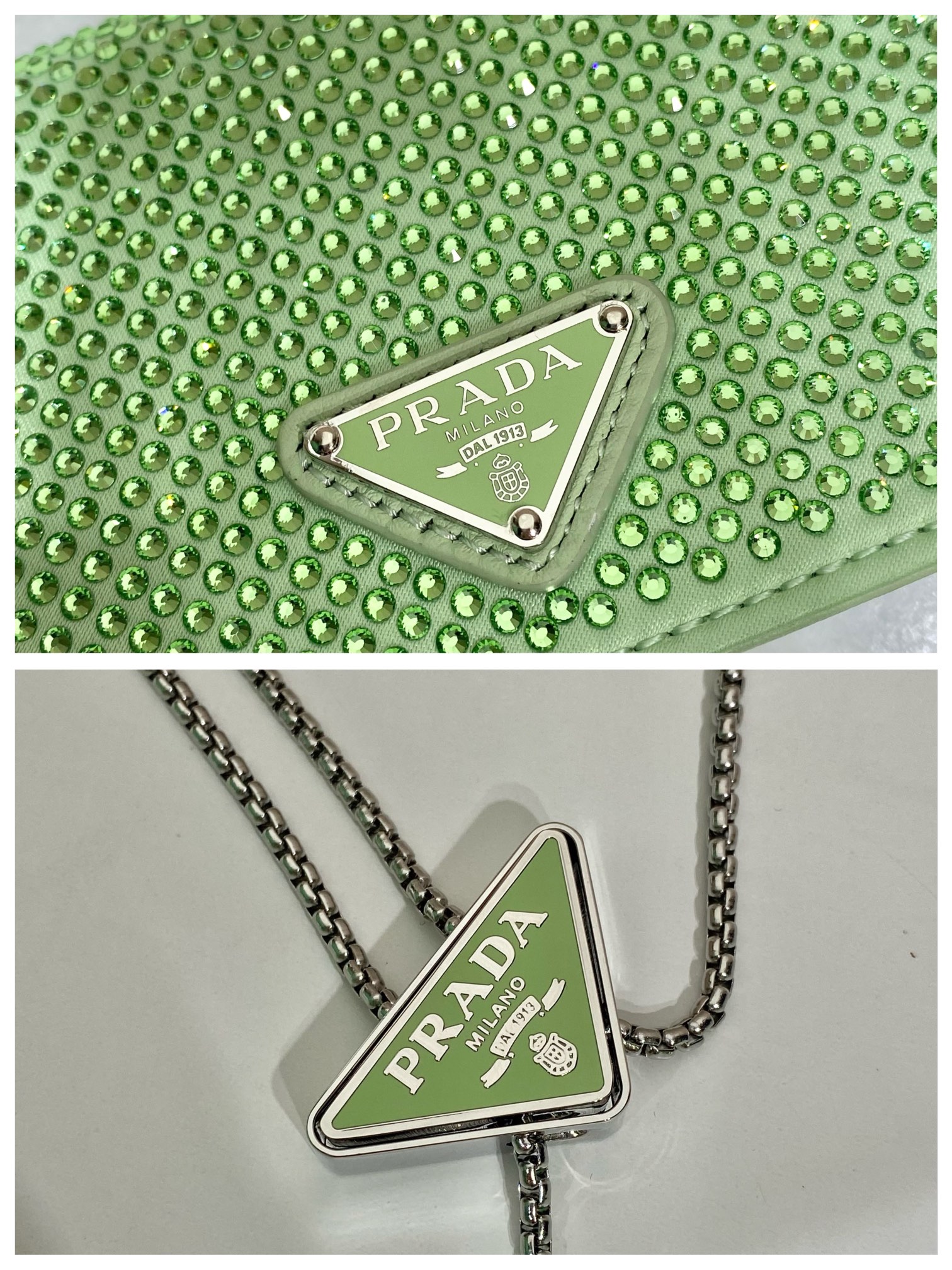 PRADA普拉达项链水晶小包1MR024