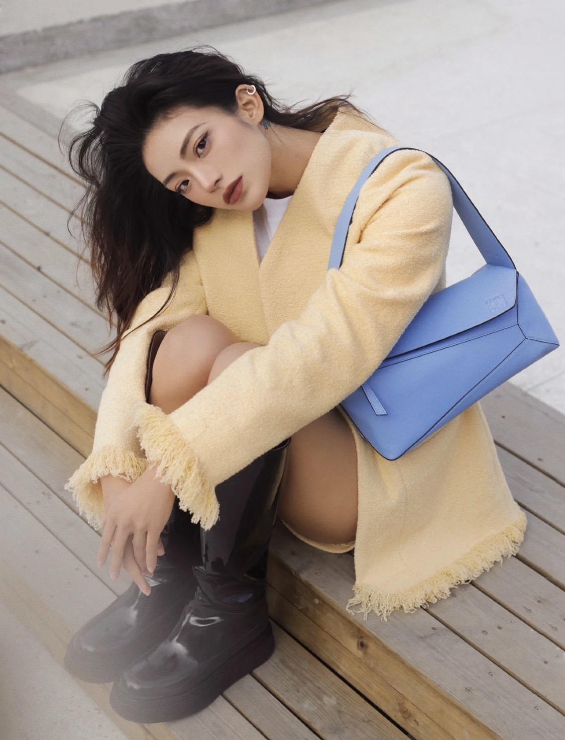 LOEWE罗意威Puzzle hobo腋下包 0673神圣蓝