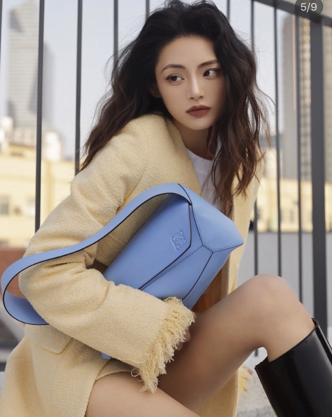 LOEWE罗意威Puzzle hobo腋下包 0673神圣蓝