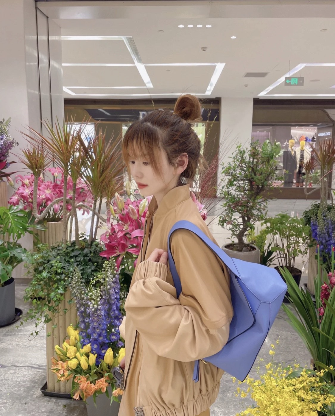 LOEWE罗意威Puzzle hobo腋下包 0673神圣蓝