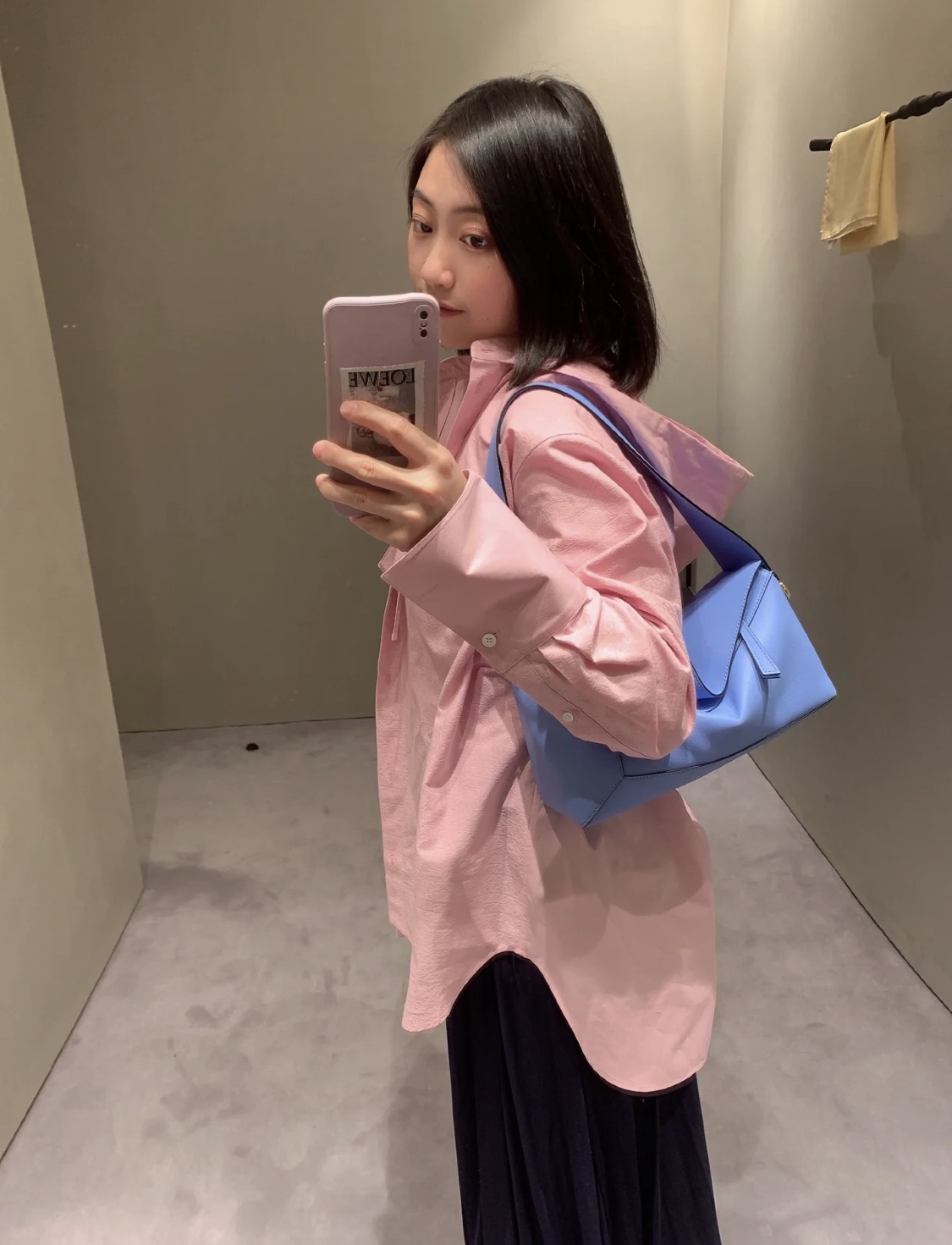 LOEWE罗意威Puzzle hobo腋下包 0673神圣蓝