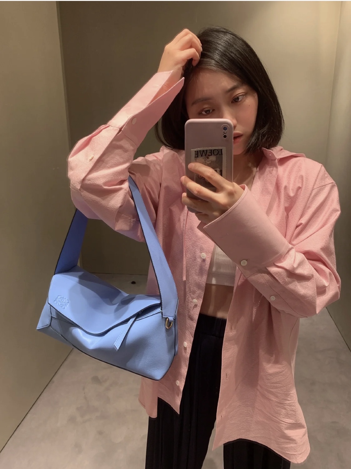 LOEWE罗意威Puzzle hobo腋下包 0673神圣蓝