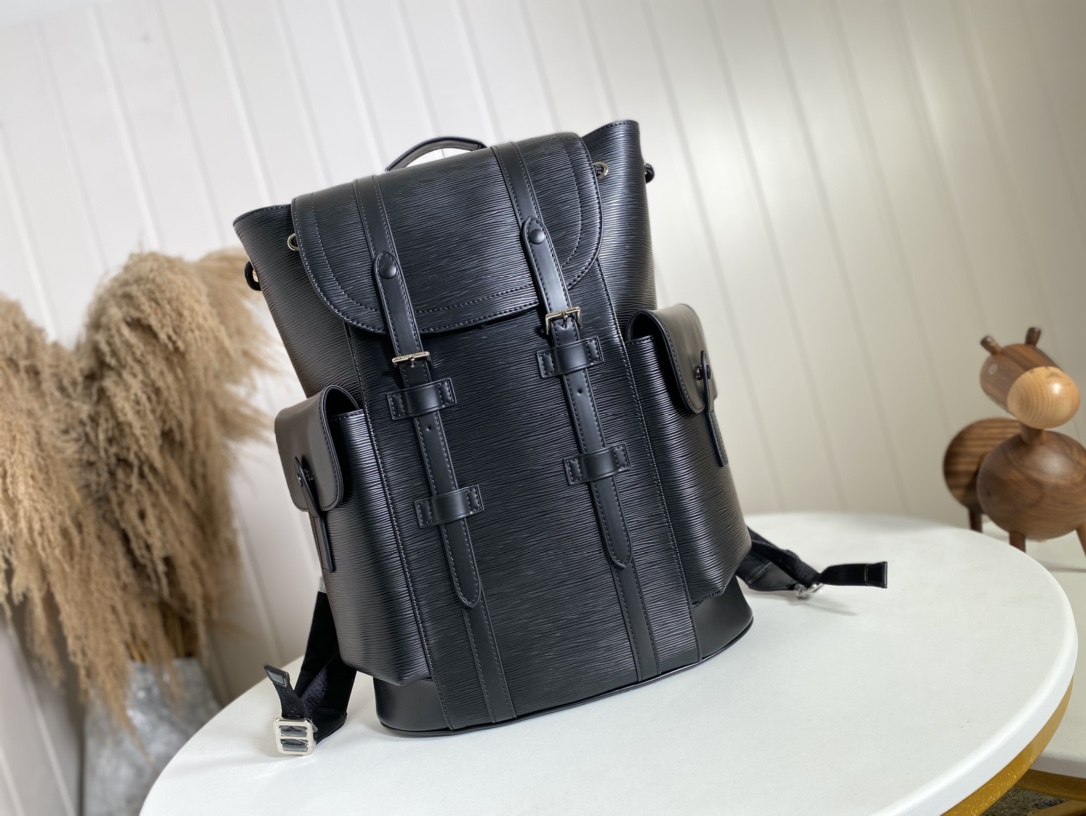 Louis Vuitton LV Christopher Bags Backpack Black M50159