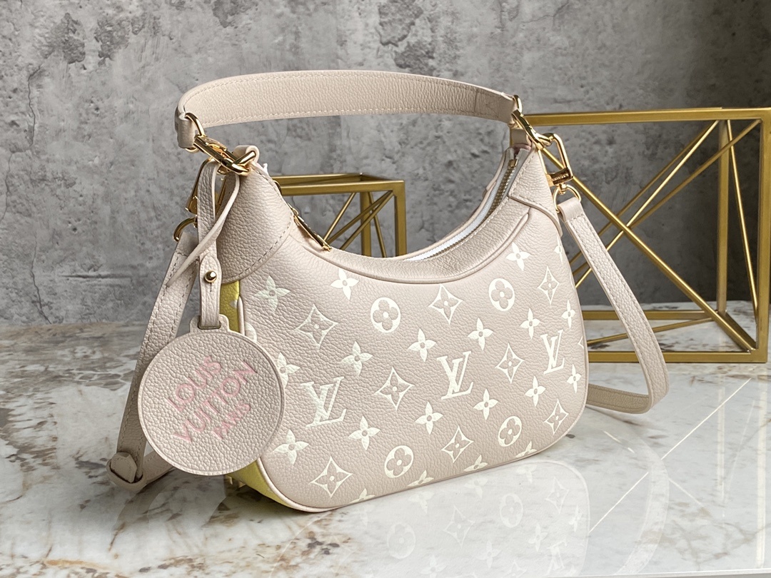 顶级原单M46113粉拼色全皮系列BAGATELLE手袋BagatelleBB手袋令Monogram图案