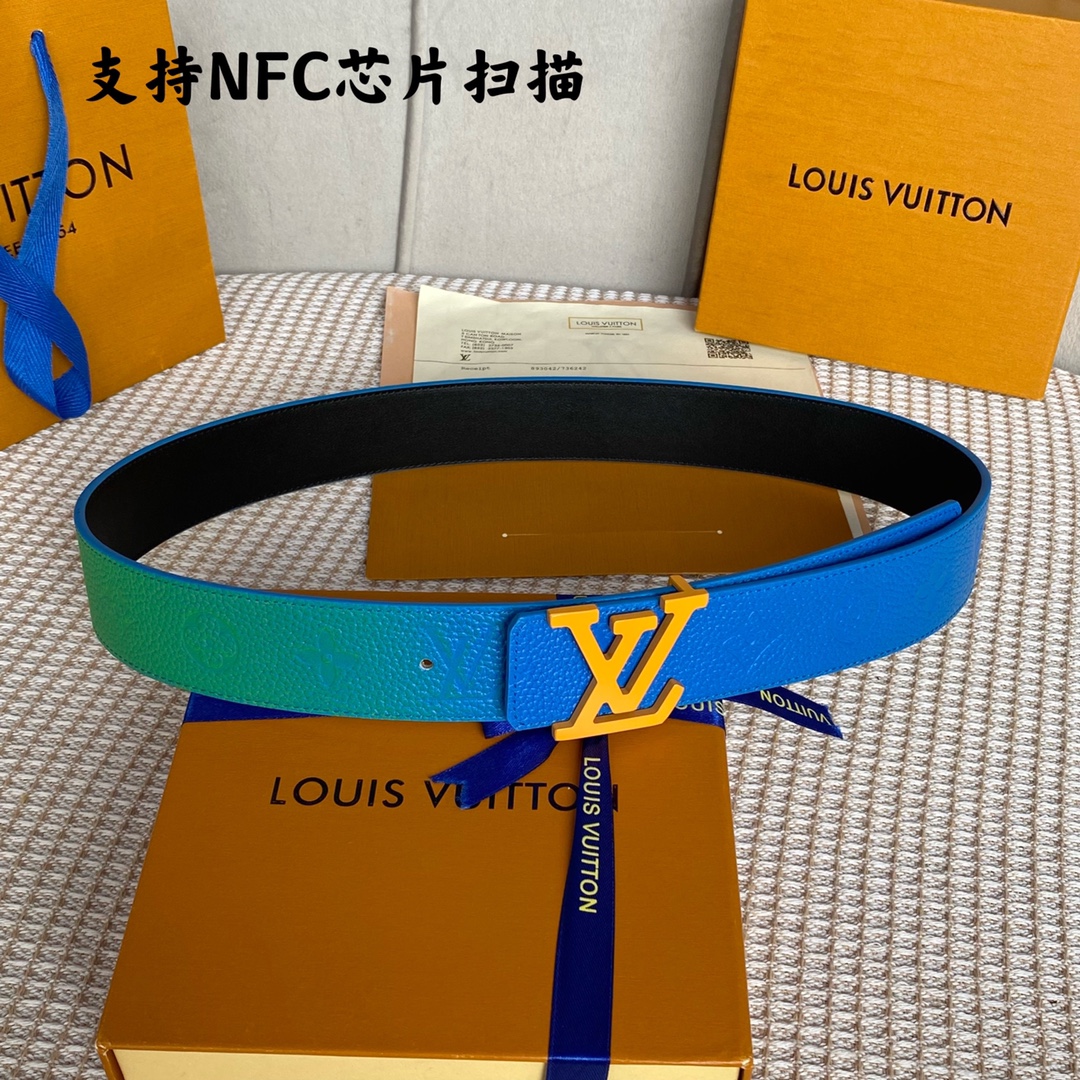 Louis Vuitton Belts Calfskin Cowhide