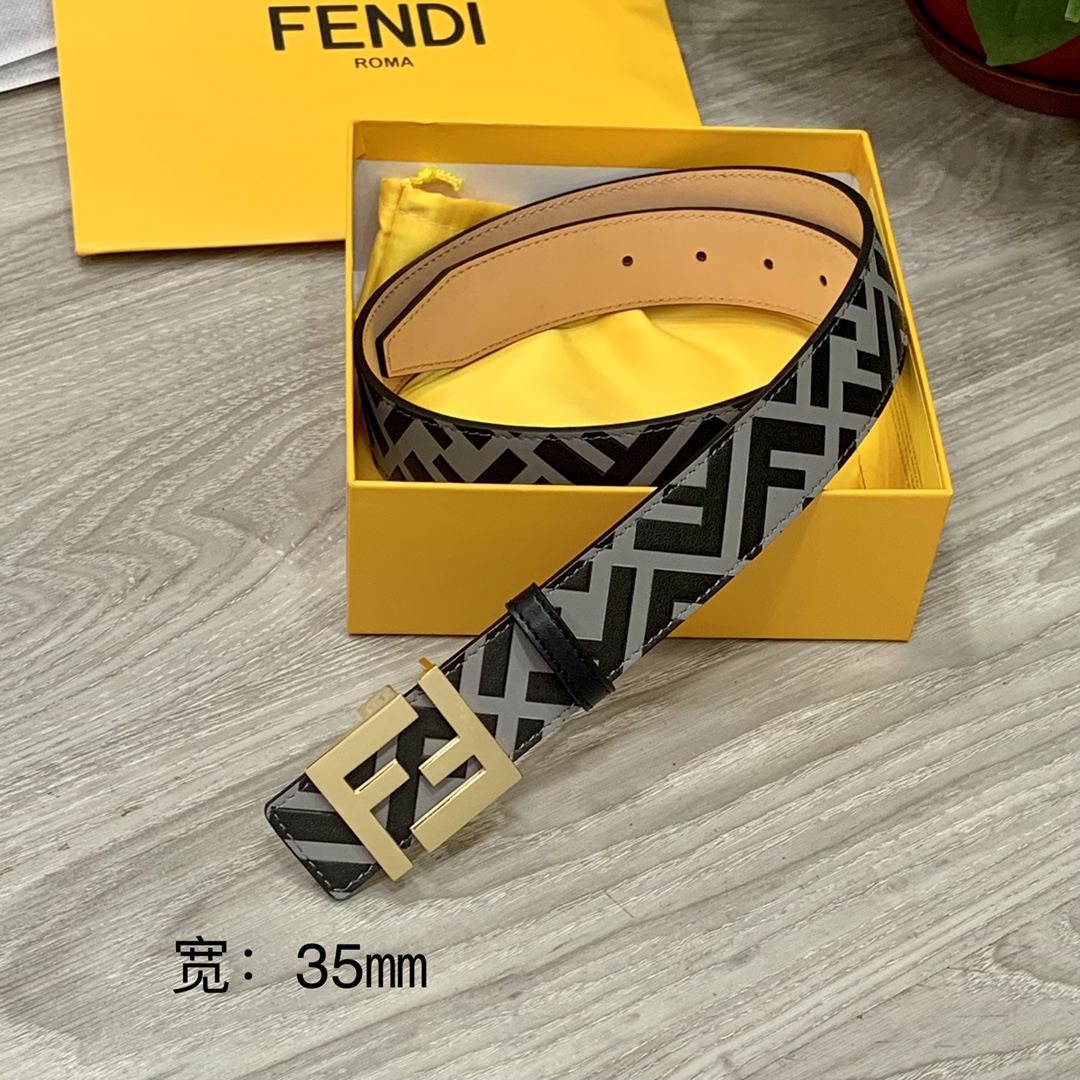 FENDl芬迪宽35MM原单双面头层