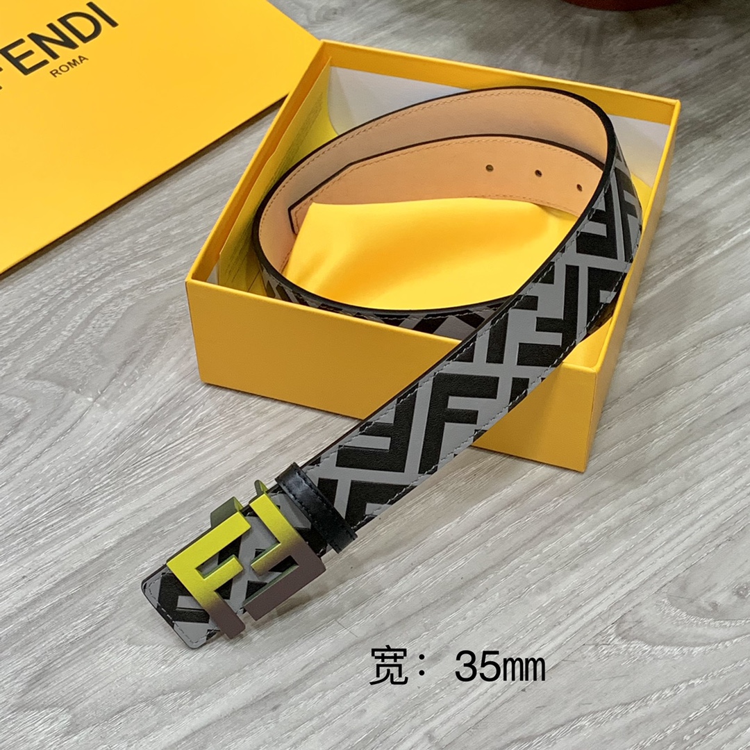 FENDl芬迪宽35MM原单双面头层