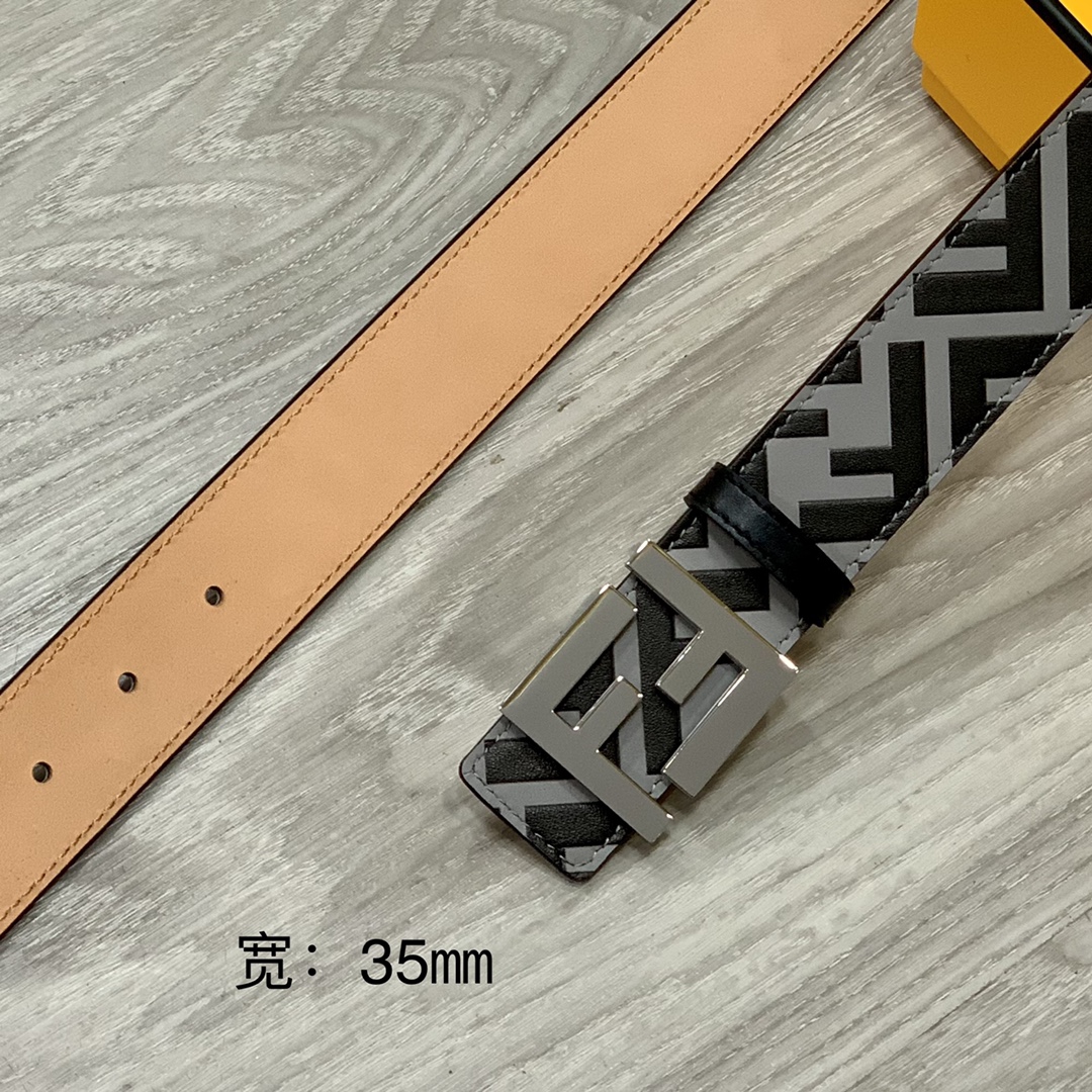 FENDl芬迪宽35MM原单双面头层