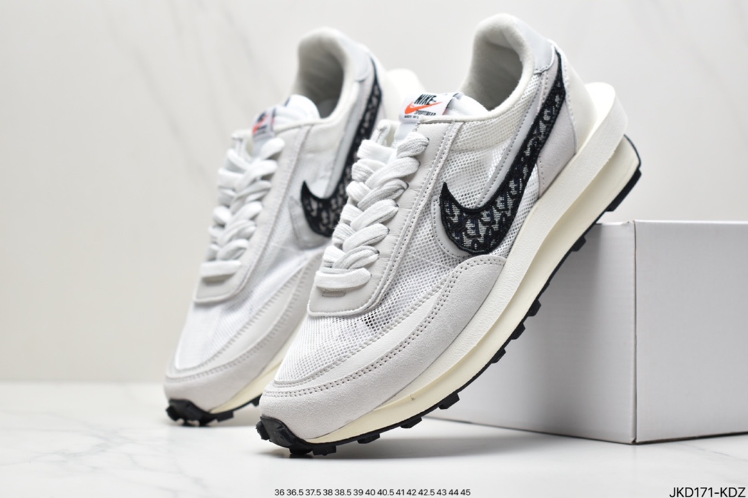 160 Nike LDWaffle x Sacai x Nike LDV Waffl 解构双底双勾双鞋舌华夫复古慢跑鞋
