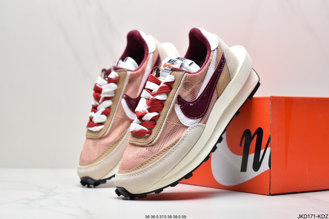 160 Nike LDWaffle x Sacai x Nike LDV Waffl 解构双底双勾双鞋舌华夫复古慢跑鞋