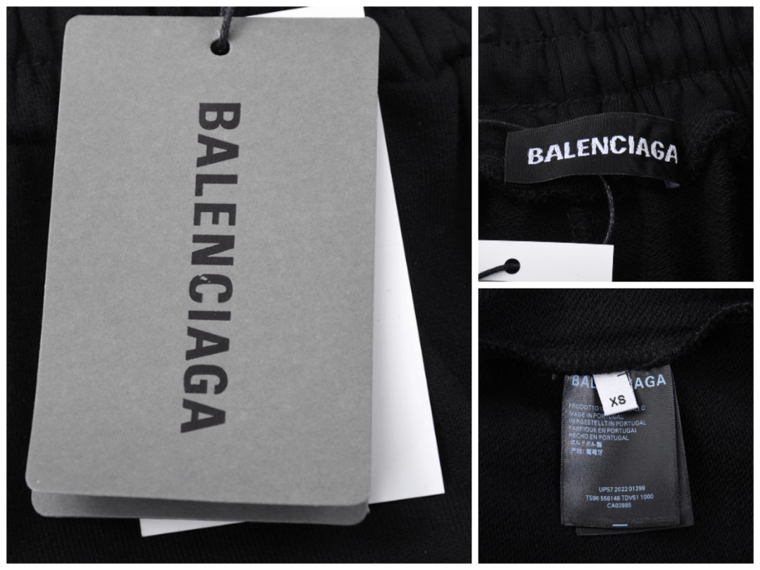 Balenciaga 22SS Nightlight Series: Double B Hand-Painted Sports Shorts - 图片 7