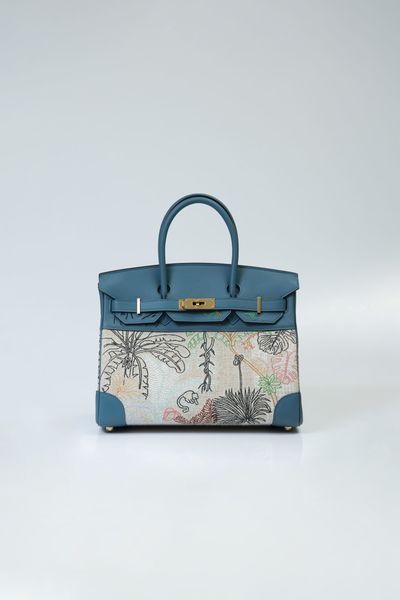Hermes Birkin Bags Handbags Embroidery Fashion