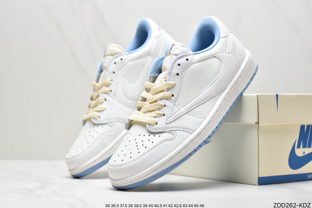 230 Travis Scott x Fragment x Air Jordan 1 Low“Military Blue” 低帮 DM7866-140