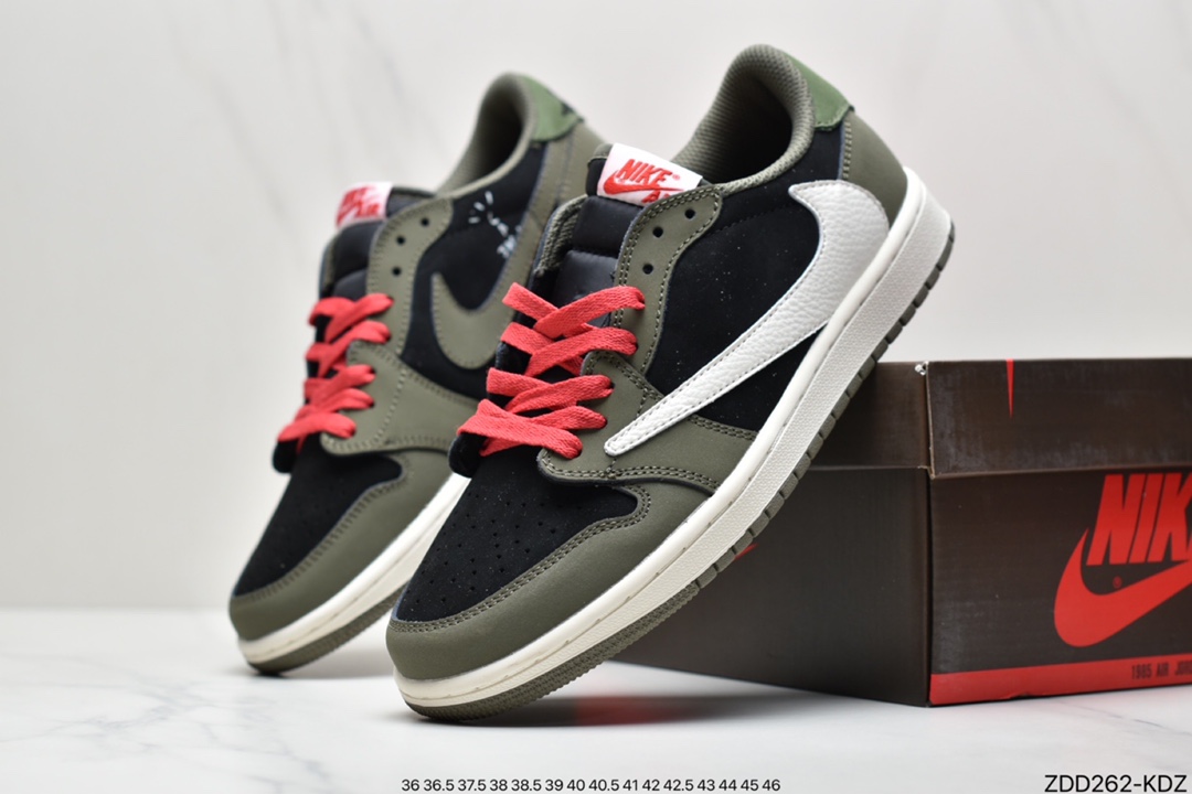 230 Travis Scott x Fragment x Air Jordan 1 Low“Military Blue” 低帮 DM7866-140