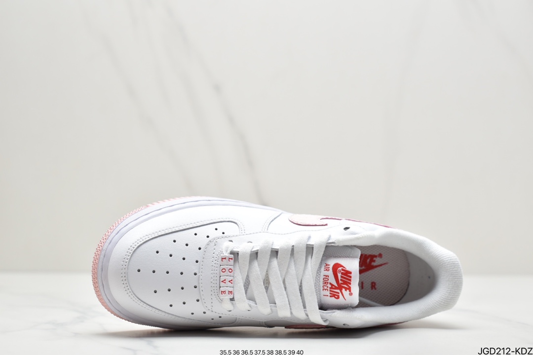 180 耐克Nike Air Force 1’07”2022 Valentine”s Day”空军一号经典低帮百搭休闲运动板鞋DQ9320-100