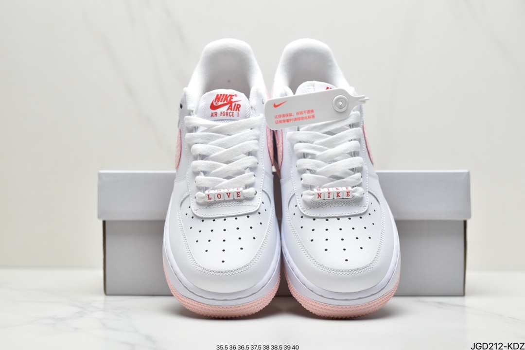 180 耐克Nike Air Force 1’07”2022 Valentine”s Day”空军一号经典低帮百搭休闲运动板鞋DQ9320-100