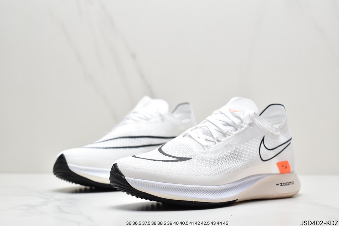 200 耐克Nike Zoomx Streakfly Proto 低帮跑步鞋白黑橙 DH9275-100