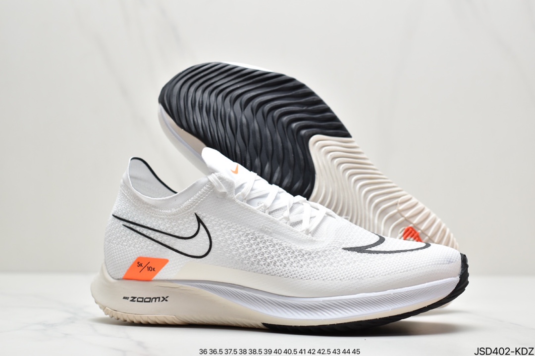 200 耐克Nike Zoomx Streakfly Proto 低帮跑步鞋白黑橙 DH9275-100