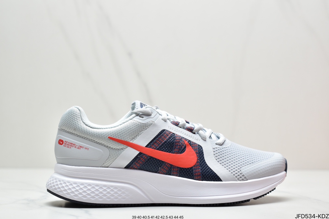 170 耐克Run Swift 2 白粉 速跑系列缓震轻量透气网面休闲运动跑步鞋CU3528-100