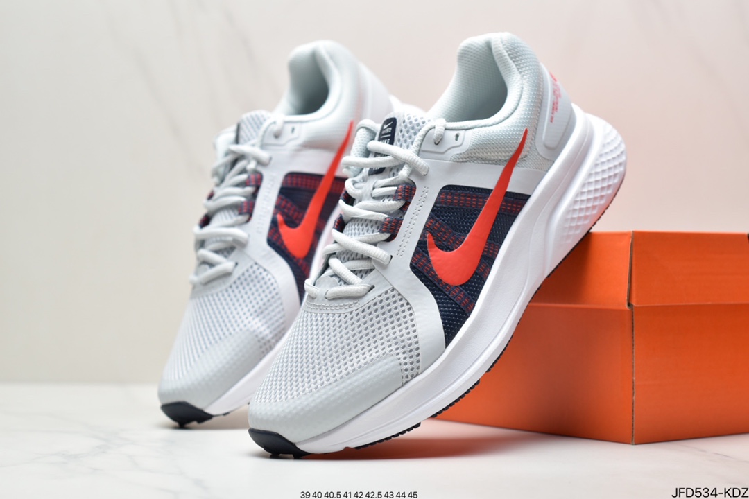 170 耐克Run Swift 2 白粉 速跑系列缓震轻量透气网面休闲运动跑步鞋CU3528-100