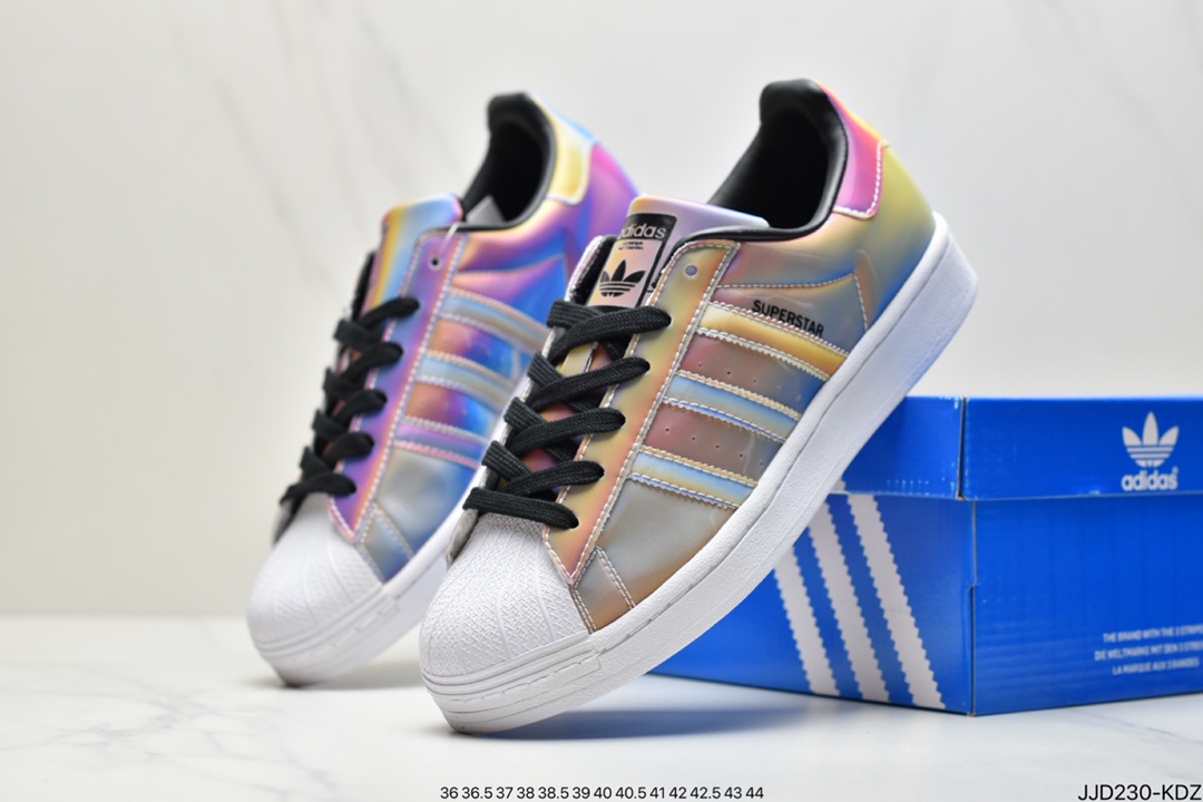 130 阿迪达斯adidas三叶草 Originals Superstar”White/Black/Gold”贝壳头经典百搭休闲运动板鞋GY5986