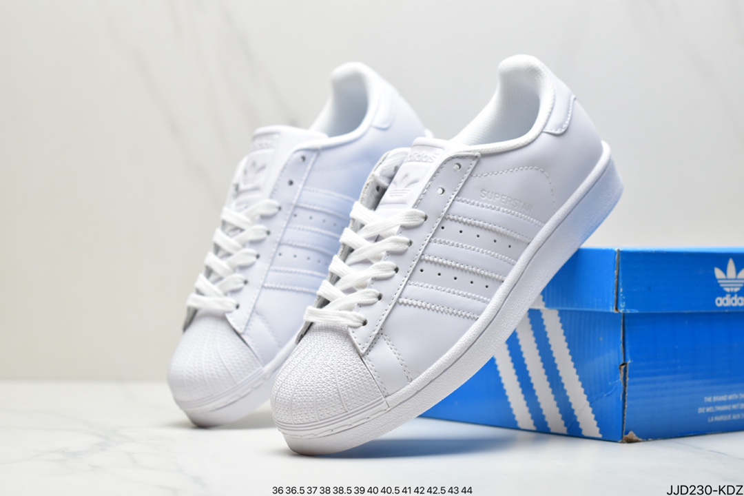 130 阿迪达斯adidas三叶草 Originals Superstar”White/Black/Gold”贝壳头经典百搭休闲运动板鞋GY5986
