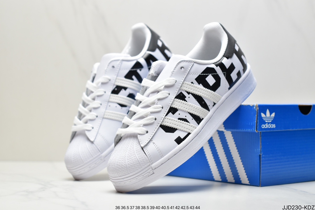 130 阿迪达斯adidas三叶草 Originals Superstar”White/Black/Gold”贝壳头经典百搭休闲运动板鞋GY5986