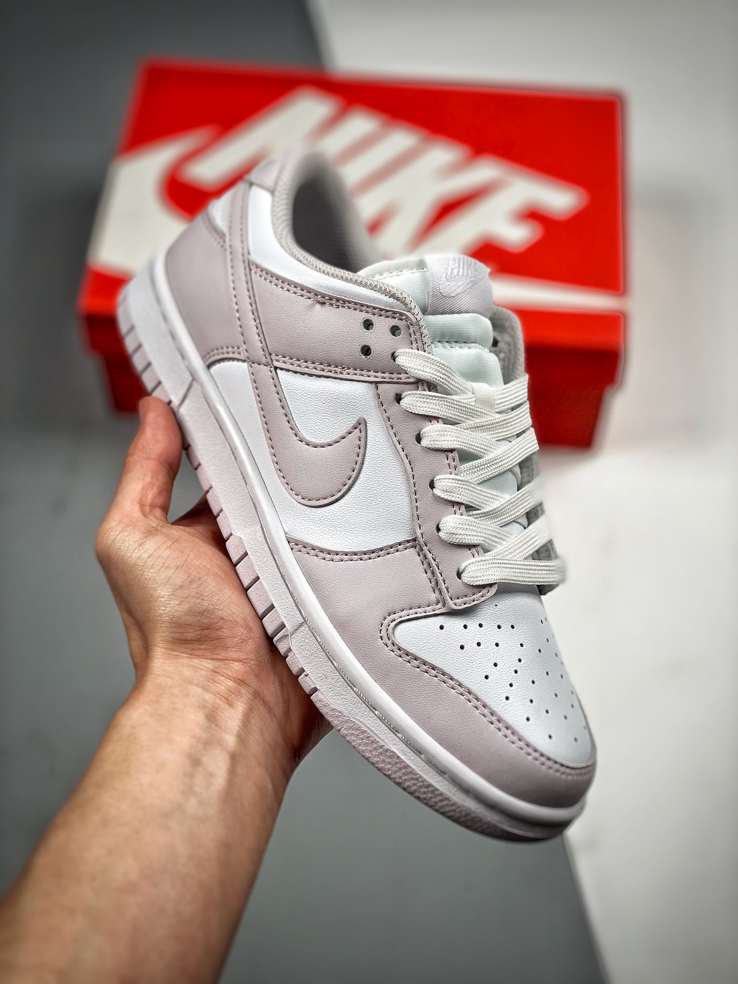 Empujador 4 NK Dunk Low púrpura claro, producción original de fábrica grande, fotos reales de estreno, material de prim…
