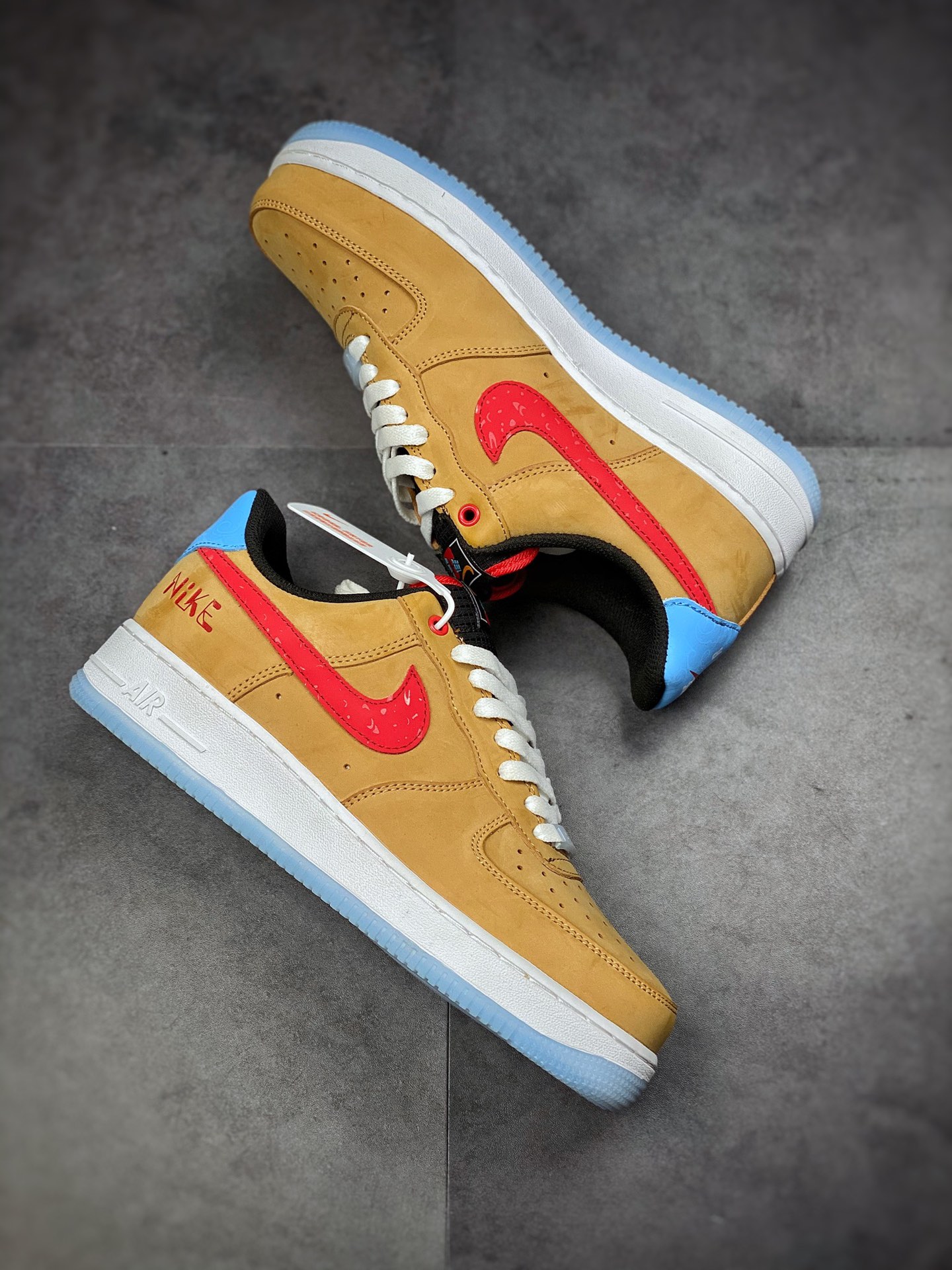 200  Nike Air Force 1 Low 07 棕红 原楦头原纸板DQ7628-200