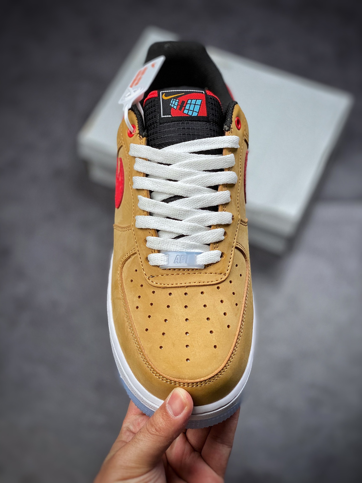 200  Nike Air Force 1 Low 07 棕红 原楦头原纸板DQ7628-200
