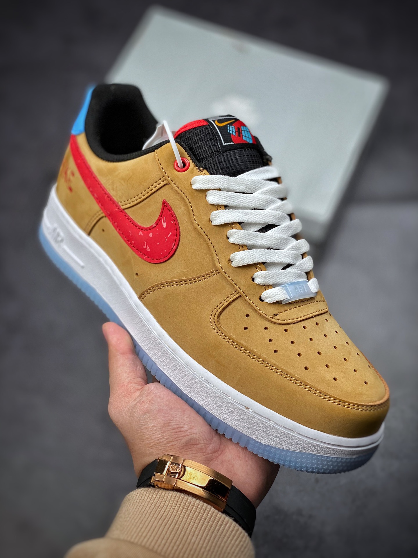 200  Nike Air Force 1 Low 07 棕红 原楦头原纸板DQ7628-200