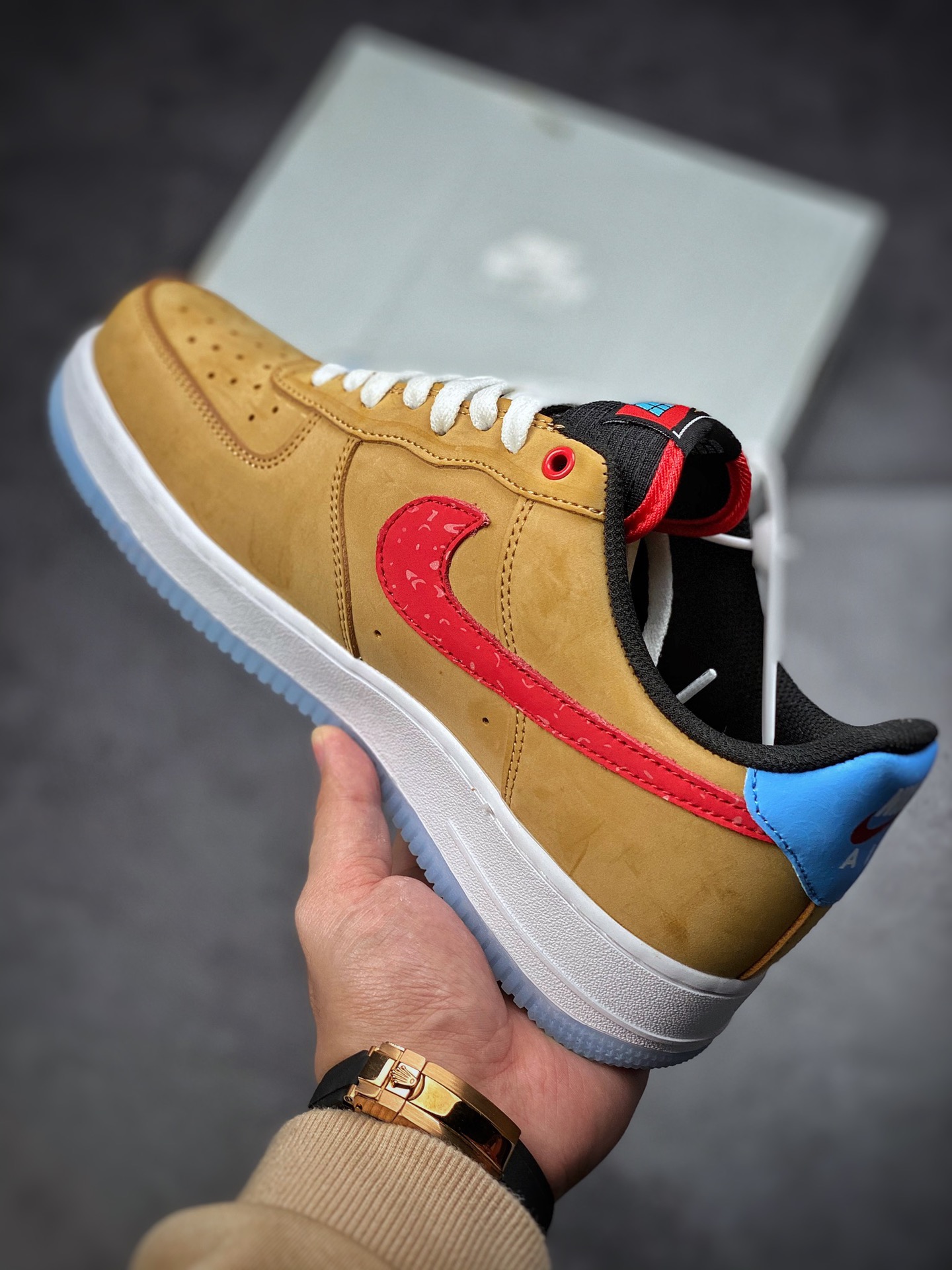 200  Nike Air Force 1 Low 07 棕红 原楦头原纸板DQ7628-200