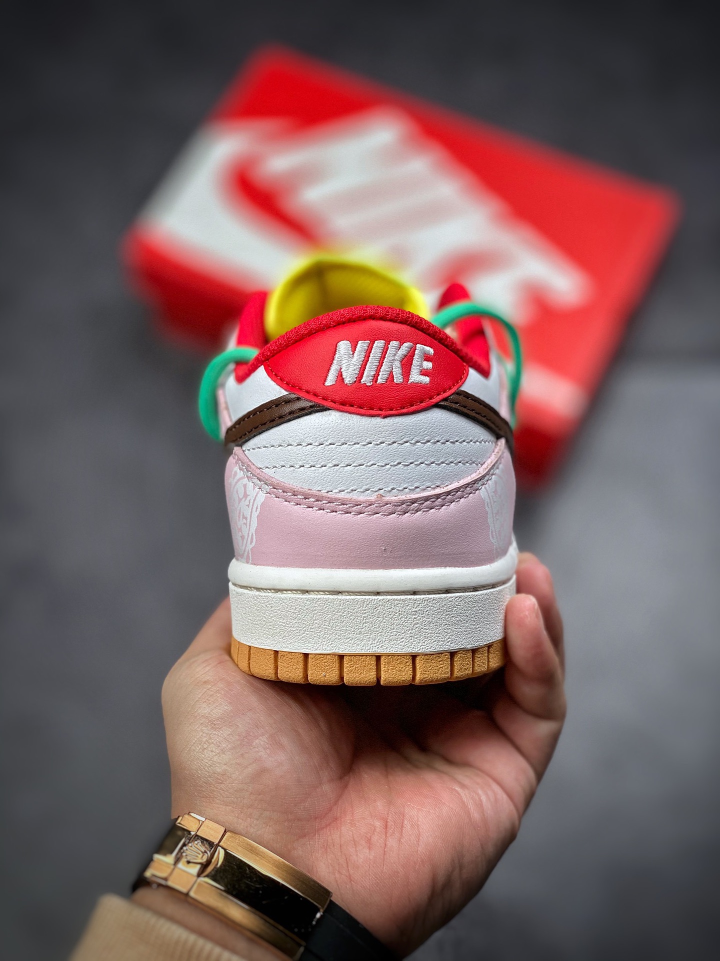 360  NIKE DUNK LOW  SE “Retro” 解构闪电 鸳鸯粉紫拼接腰果花 CZ2496-100