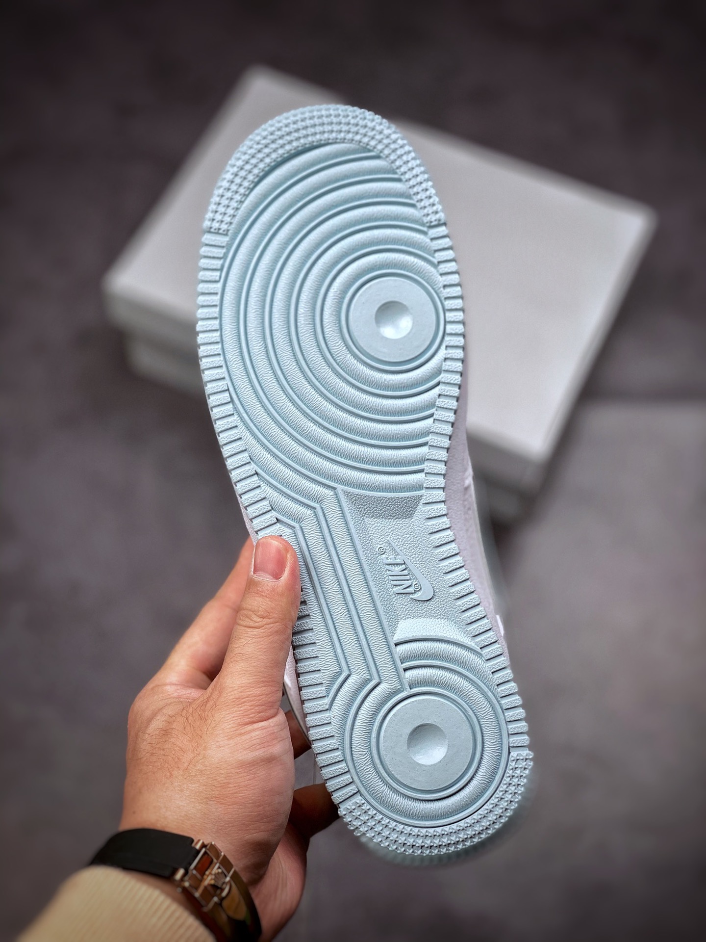 220  Nike Air Force 1 Low 07 白蓝色 原楦头原纸板打造纯正空军版型 AQ2566-201