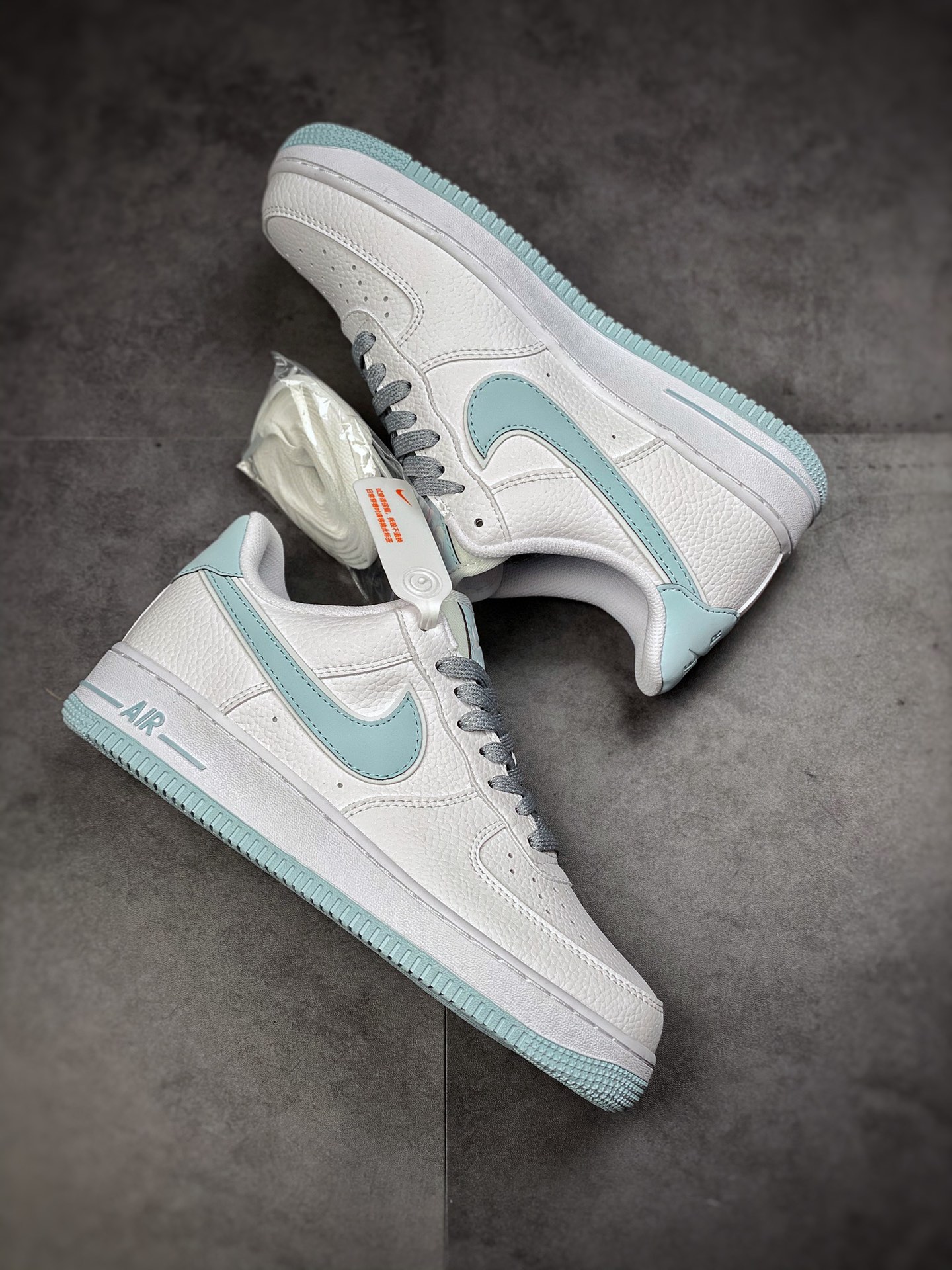 220  Nike Air Force 1 Low 07 白蓝色 原楦头原纸板打造纯正空军版型 AQ2566-201