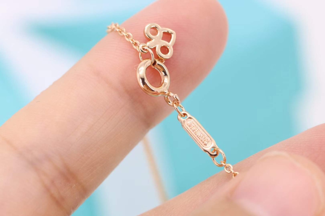 Tiffany & Co. Tiffany&Co. Fleur de Lis红色鸢尾花钥匙项链