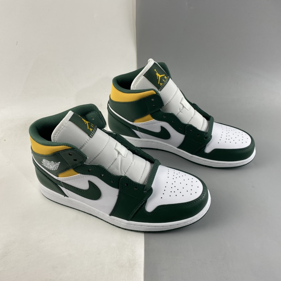 P260  Air Jordan 1 Mid AJ1 乔1 中帮百搭休闲运动板鞋 554724-371