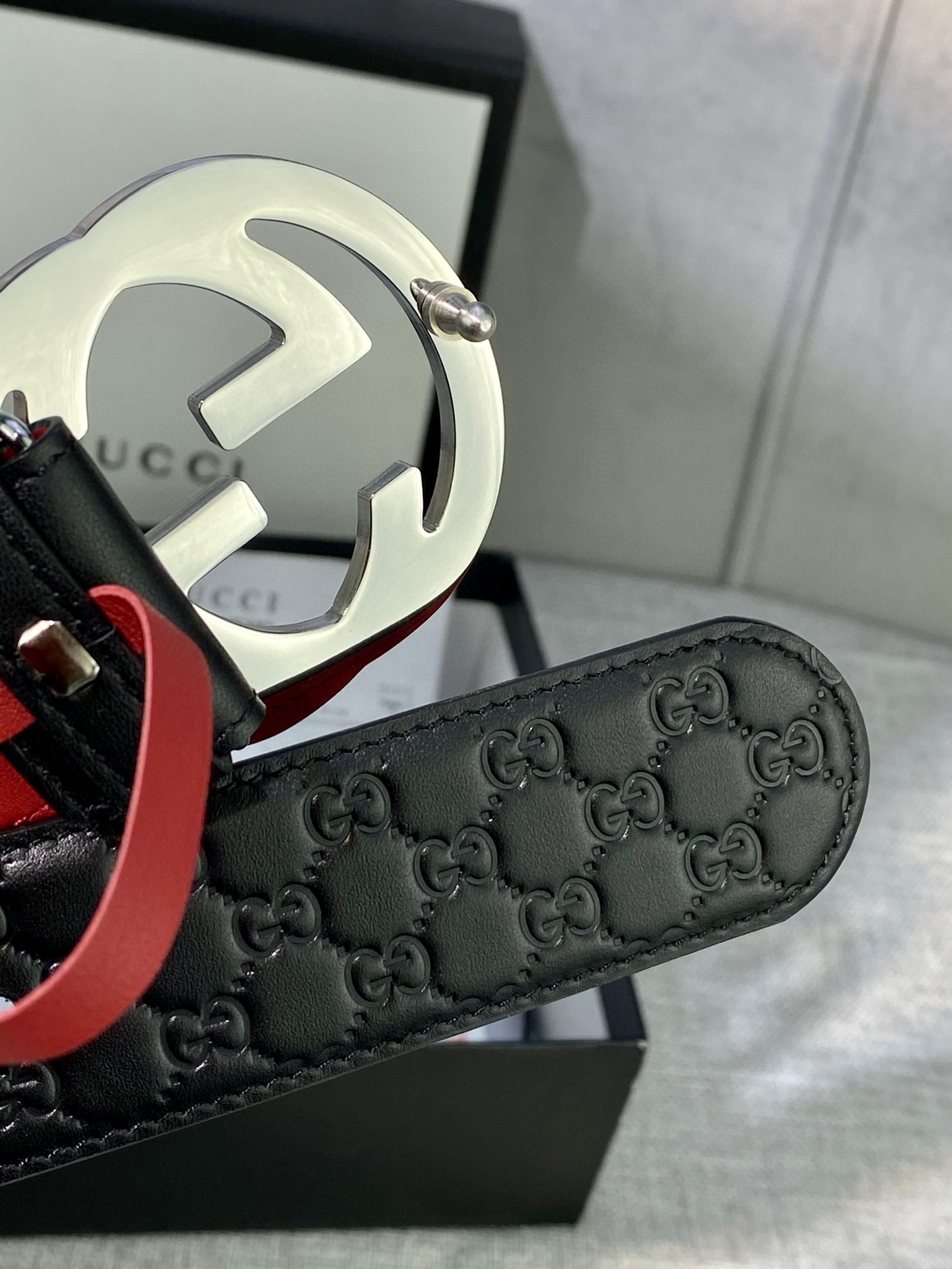 宽度4.0cmgucci互扣式双G带