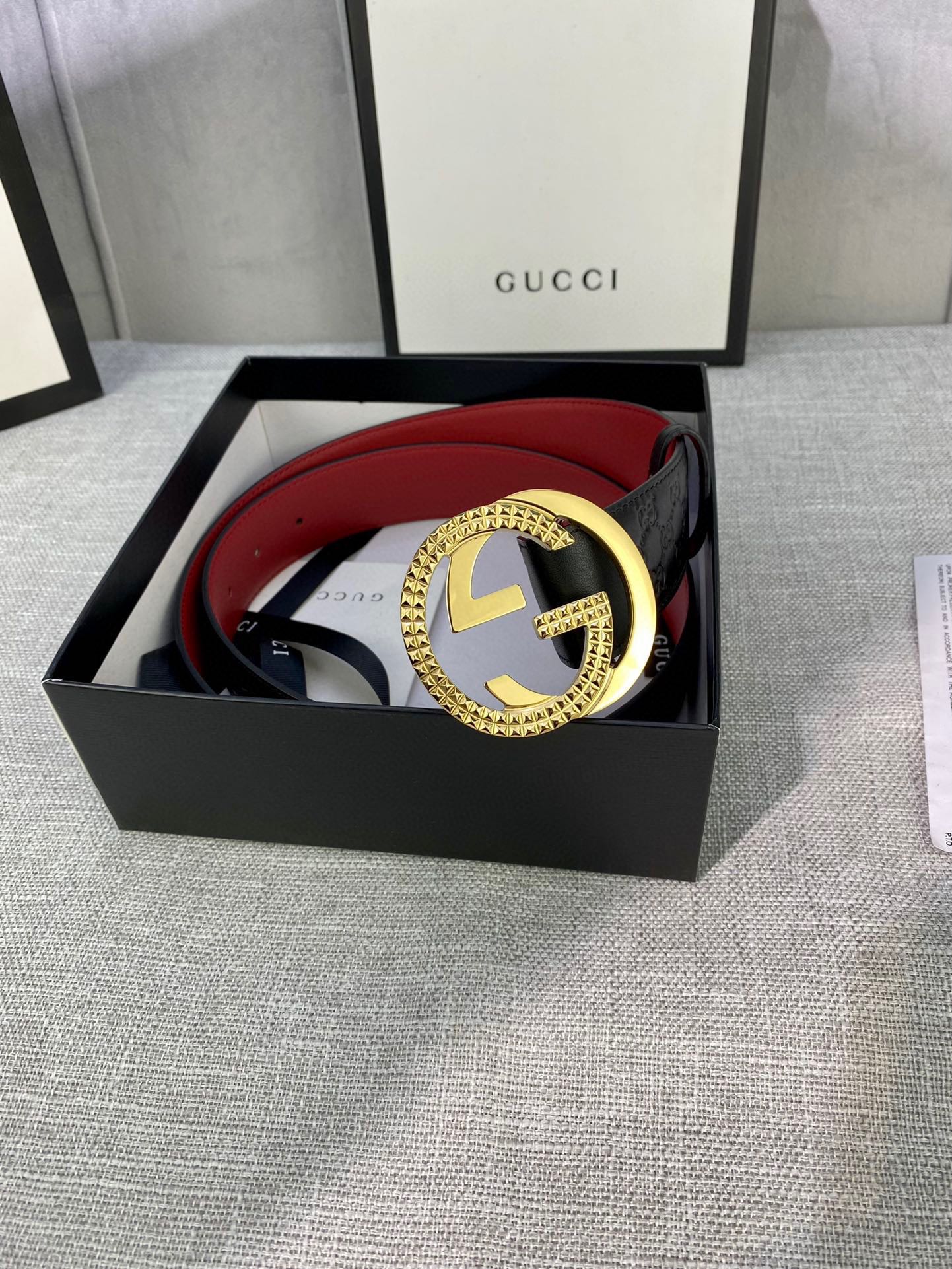 宽度4.0cmgucci互扣式双G带