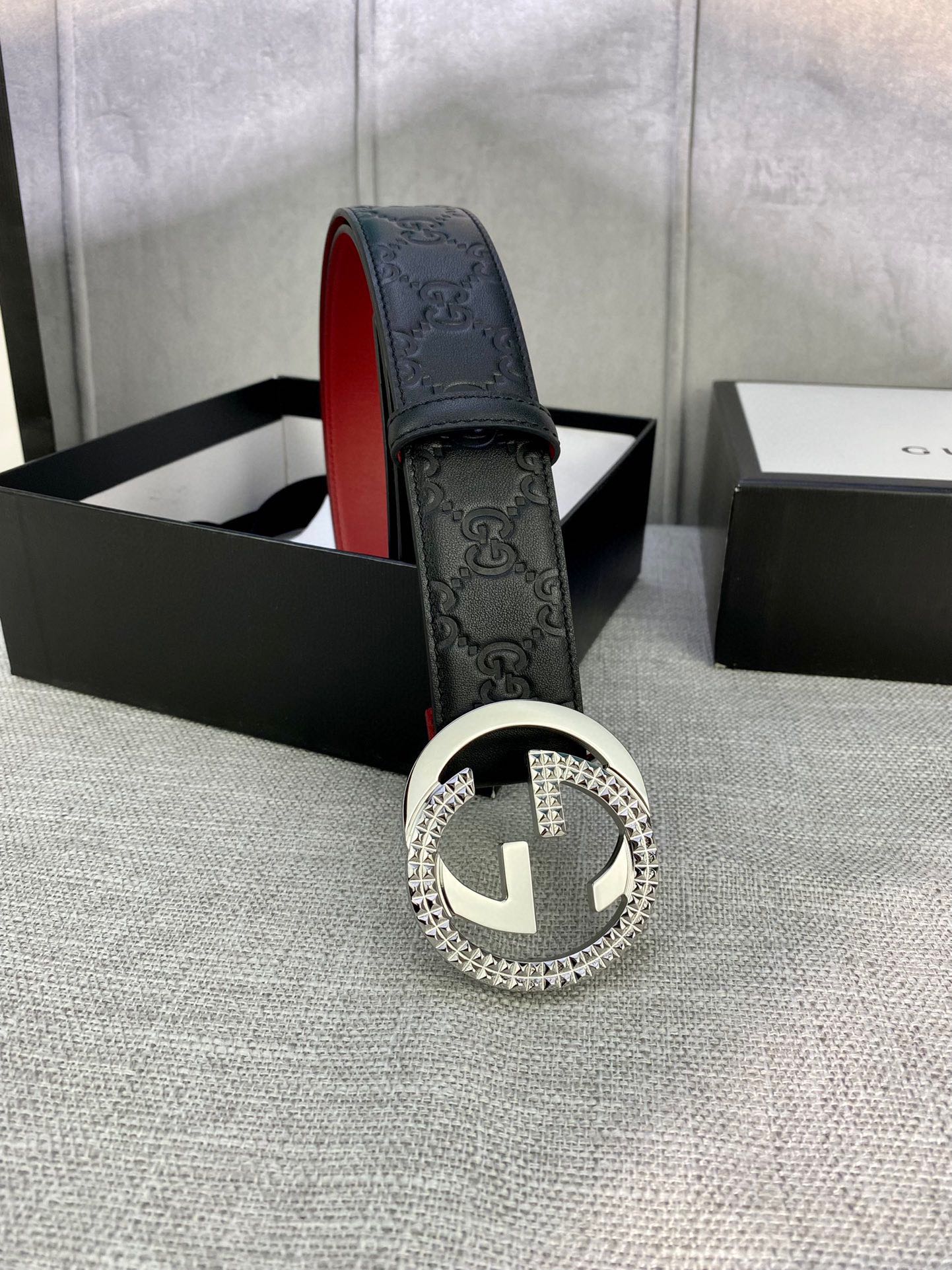 宽度4.0cmgucci互扣式双G带