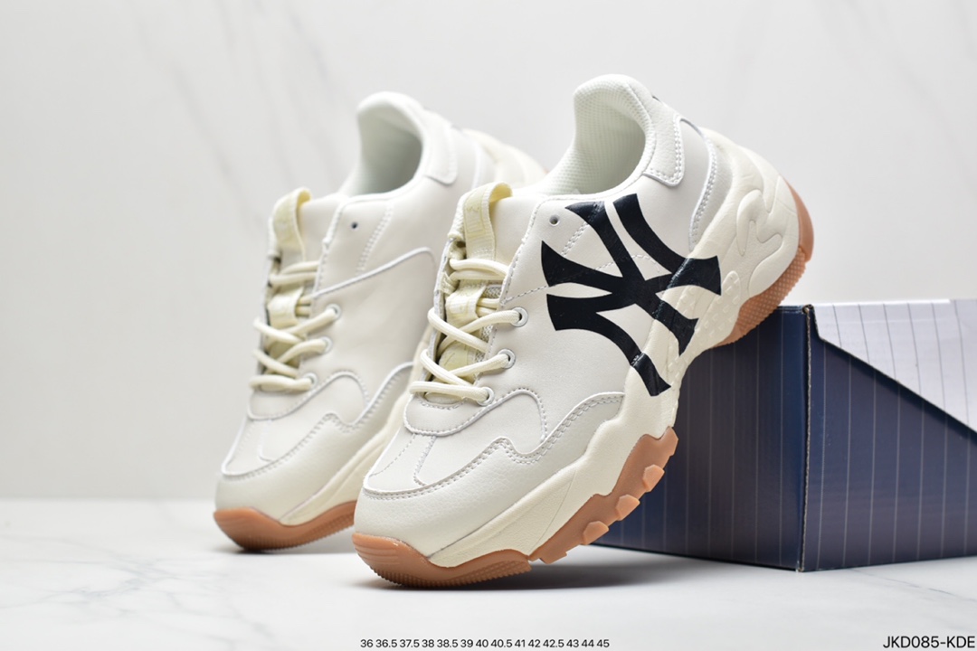 160 Korea韩国SS19限定发售NY美国榄球洋基队限定 x MLB Big Ball Chunky A Running厚底老爹厚底休闲运动慢跑鞋