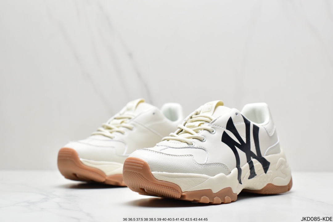 160 Korea韩国SS19限定发售NY美国榄球洋基队限定 x MLB Big Ball Chunky A Running厚底老爹厚底休闲运动慢跑鞋