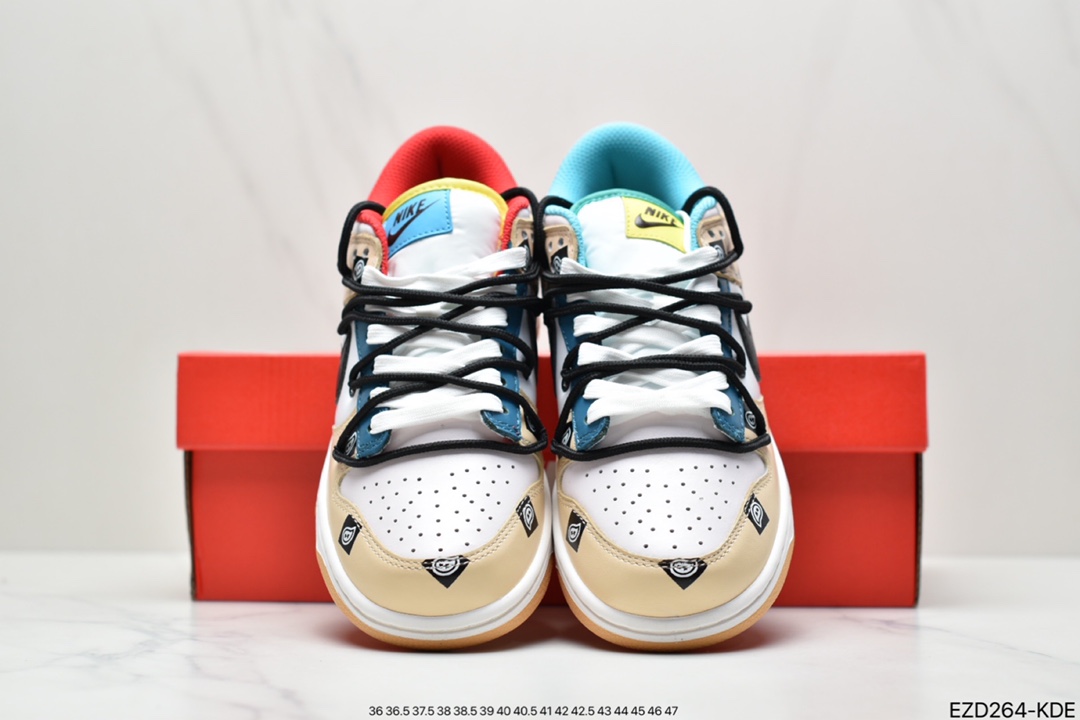 360 耐克SB DUNK 板鞋白绿黑蓝黄红彩色拼接鸳鸯 Nike SB Dunk Low “Free 99”系列DH0952-100