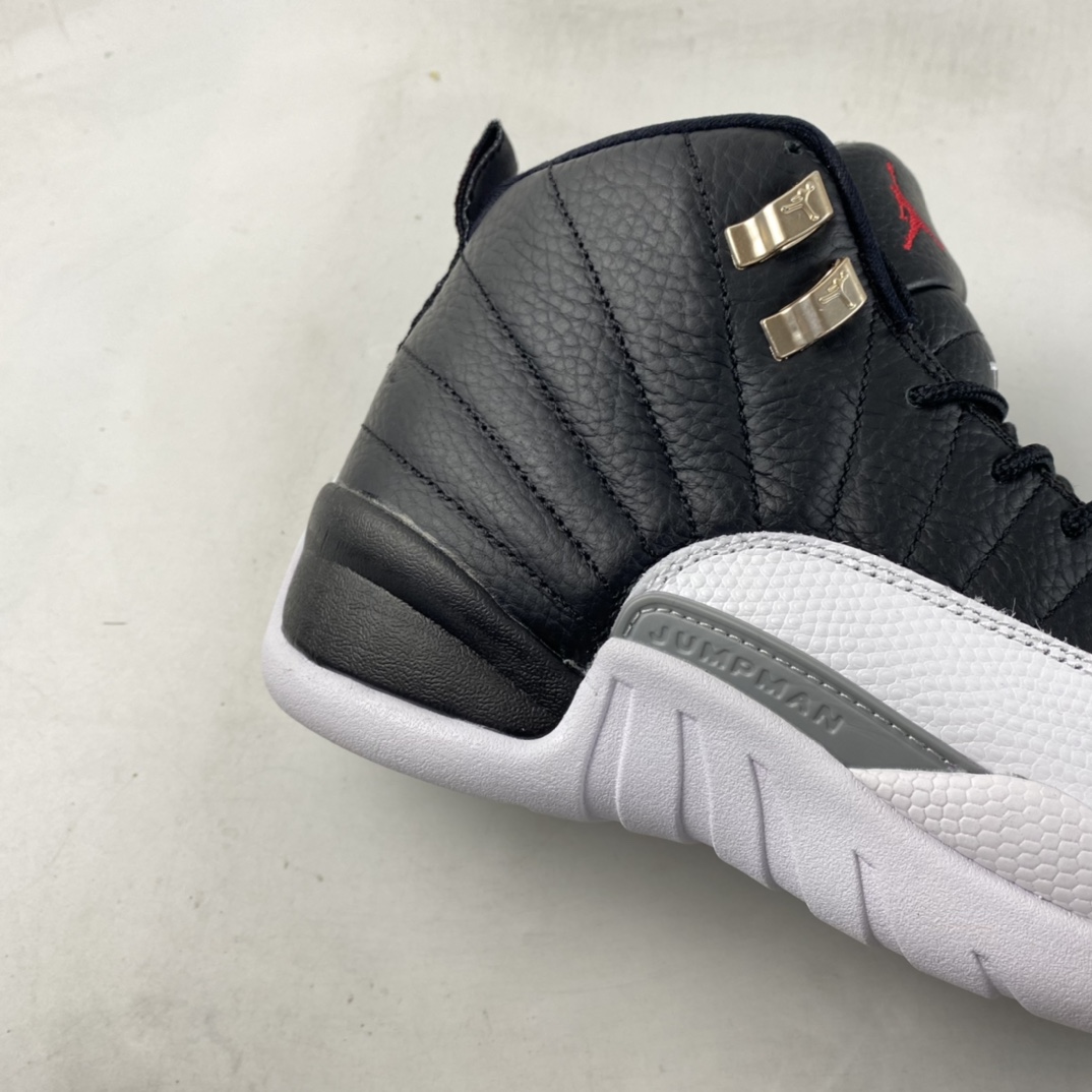 P400  Air Jordan 12 ”Retro Royoffs” AJ12 乔12黑白 银扣CT8013-006