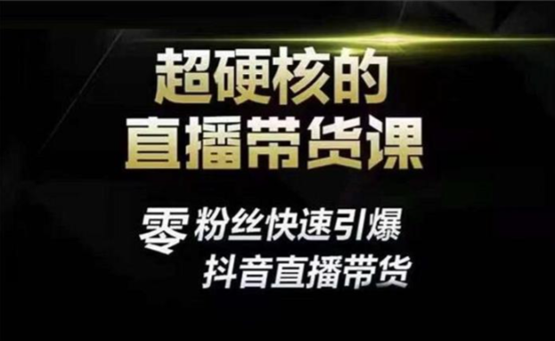 【短视频抖店蓝海暴利区】【课程上新】 《128 李扭扭《直播带货实战课》》