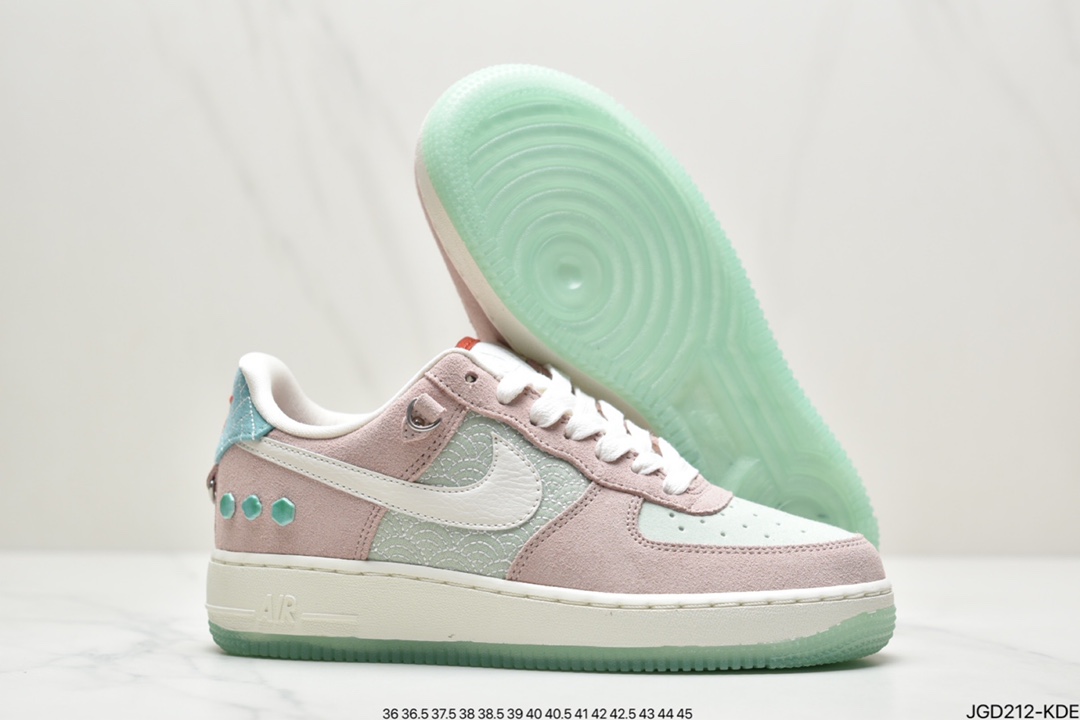 180 Nike Air Force 1′07 Low LX”Shapeless,Formless,Limitless”板鞋“虎年中国玉粉” DQ5361
